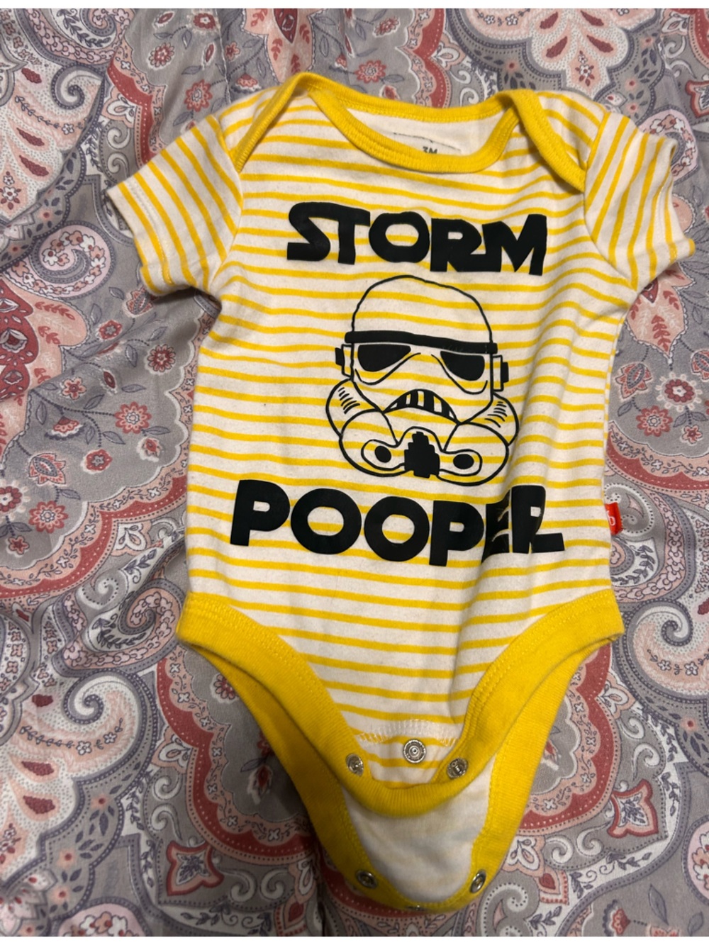 Fisherprice 3m storm pooper onesie